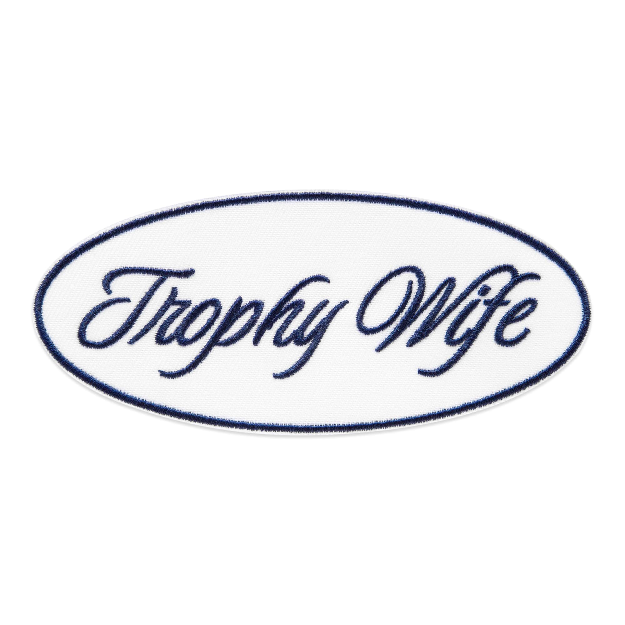 Summer Trophy Wife Iron-On & Adhesive Embroidered Patch by Make Market®